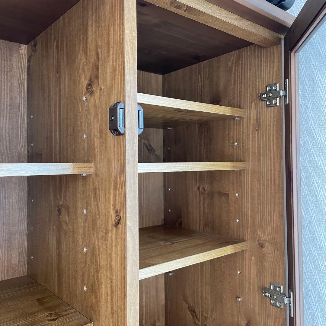 ウニコ unico オトゥール AUTEUR 食器棚　ガラスキャビネット　本棚