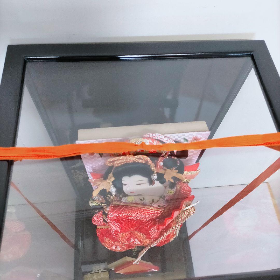 羽子板 17号 金彩 しぼり 道明寺 ガラスケース