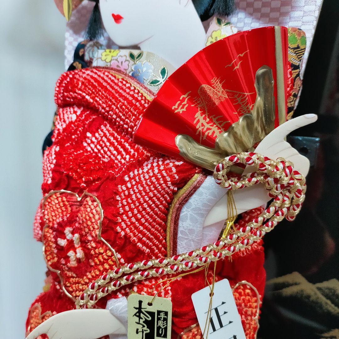 羽子板 17号 金彩 しぼり 道明寺 ガラスケース