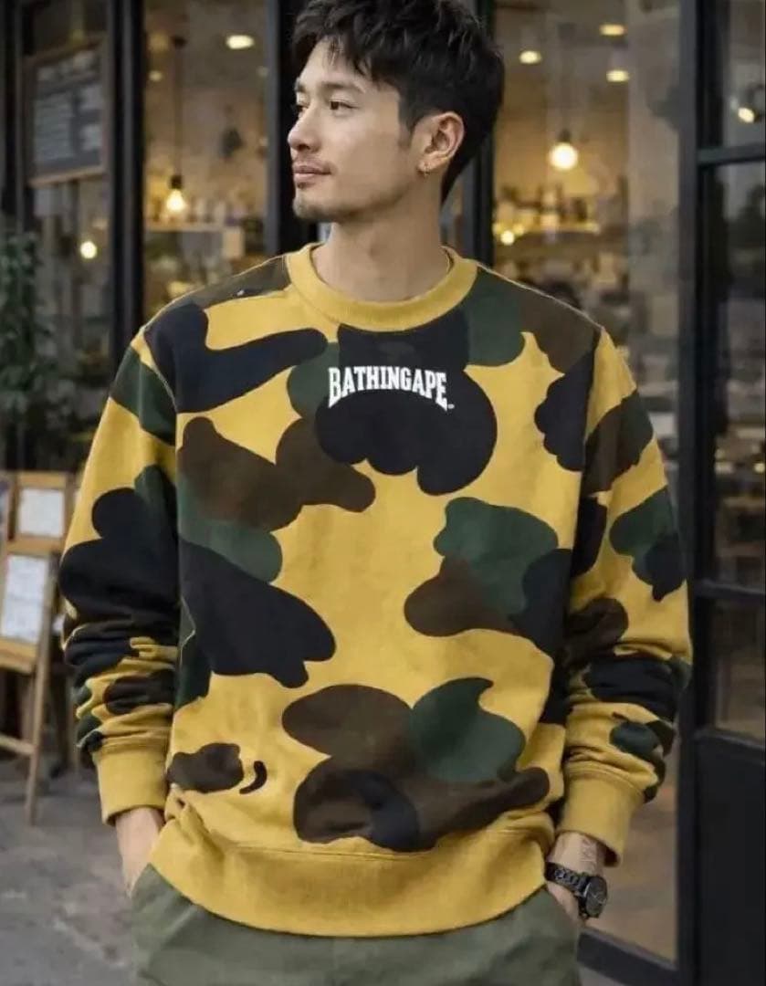 A BATHING APE カモフラージュ NIGO WGMスウェット　Lサイズ