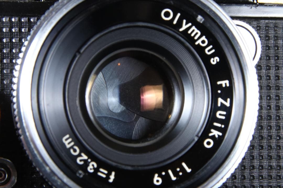 OH済 OLYMPUS PEN D F1.9 露出計OK 真鍮調カスタム