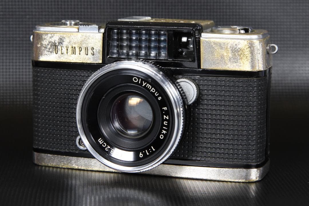 OH済 OLYMPUS PEN D F1.9 露出計OK 真鍮調カスタム