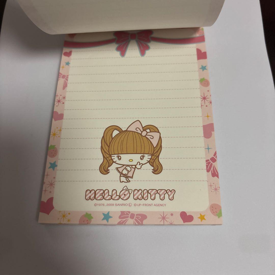 【未使用】　辻希美 ハローキティ コラボメモ 辻ちゃん HELLO KITTY