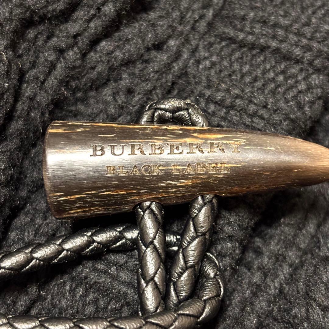 BURBERRY BLACK LABEL ダッフルコート ケーブルニット ジップ