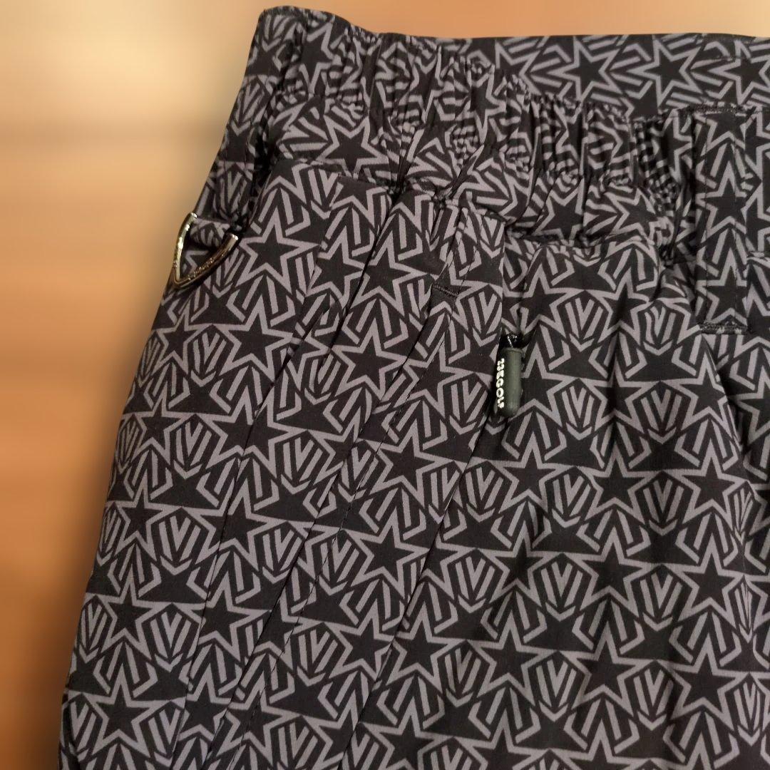 23区GOLF ゴルフ 撥水 高保温 総柄 中綿入ストレッチ ナイロン パンツL