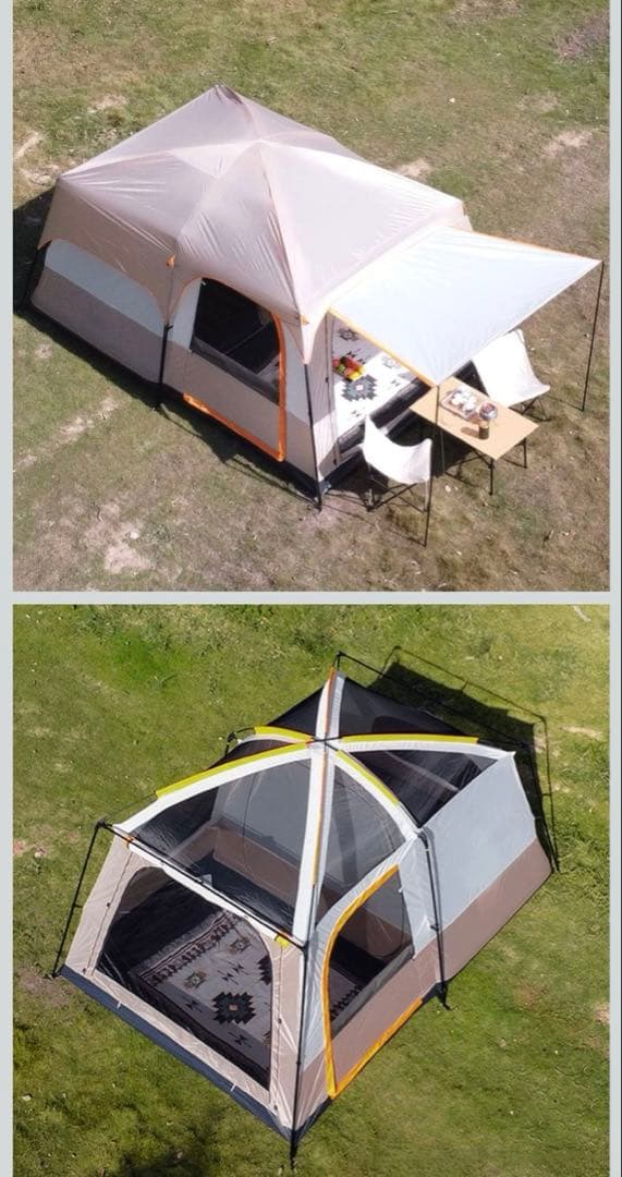 キャノピーテント リビング+２ルーム付き 4-6人