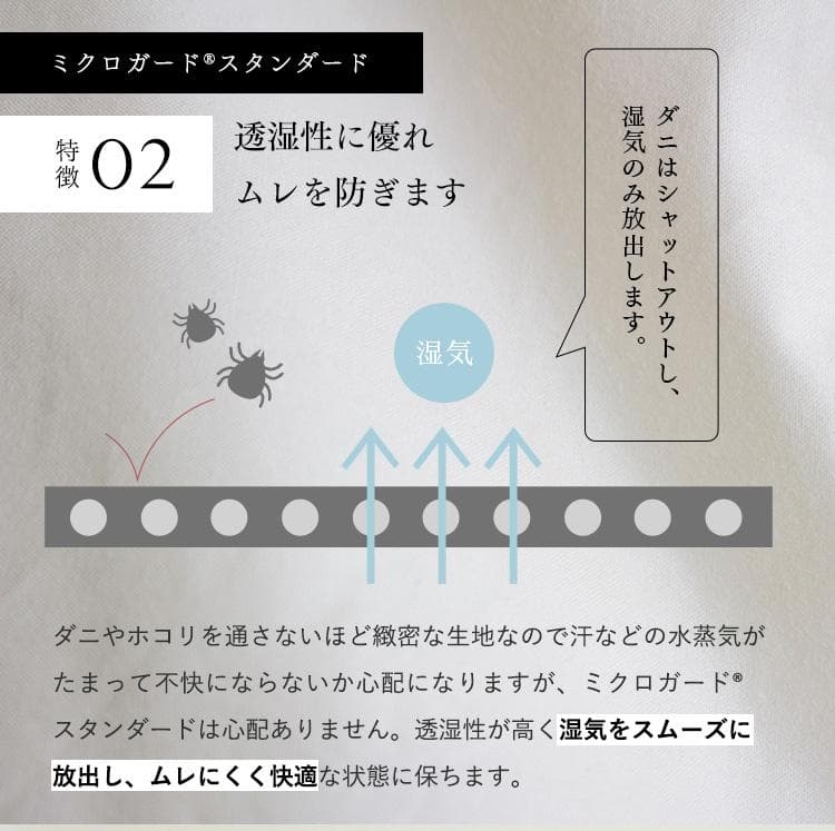 ミクロガード スタンダード 肌掛け布団（春・夏）［セミダブル］／テイジン