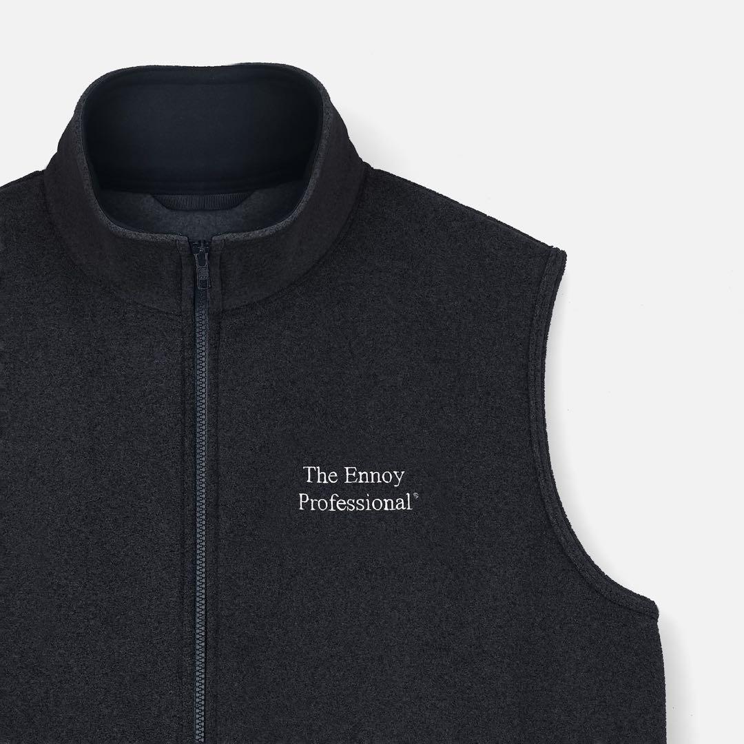 トップス XL ennoy PROFESSIONAL FLEECE VEST BLACK
