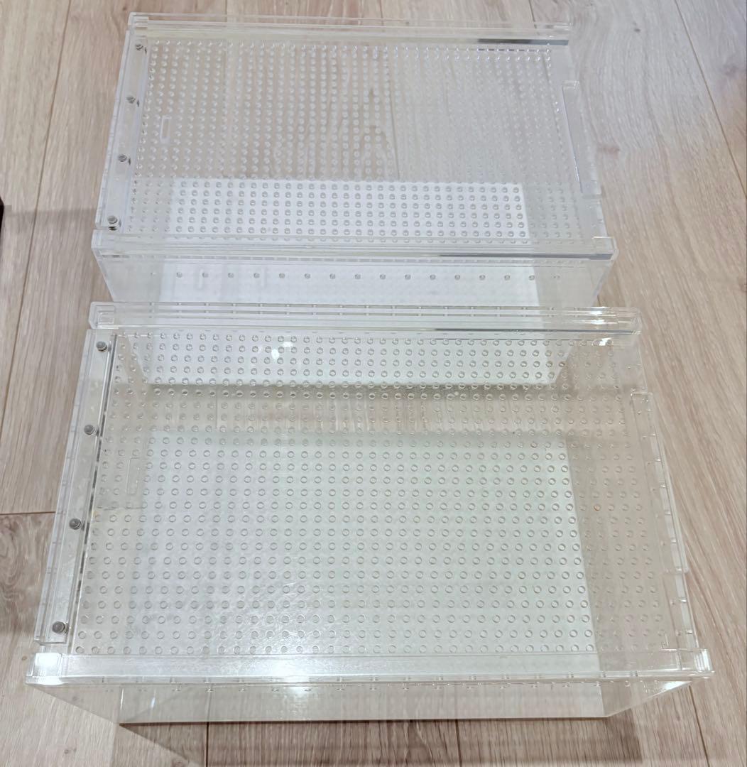 飼育ケージ 3個セット　おまけのエサ皿　シェルター付き