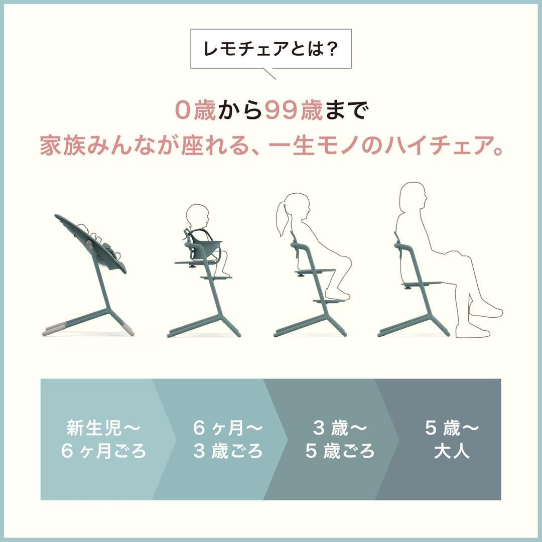 Cybex LEMO 3in1 ハイチェア サンドホワイト