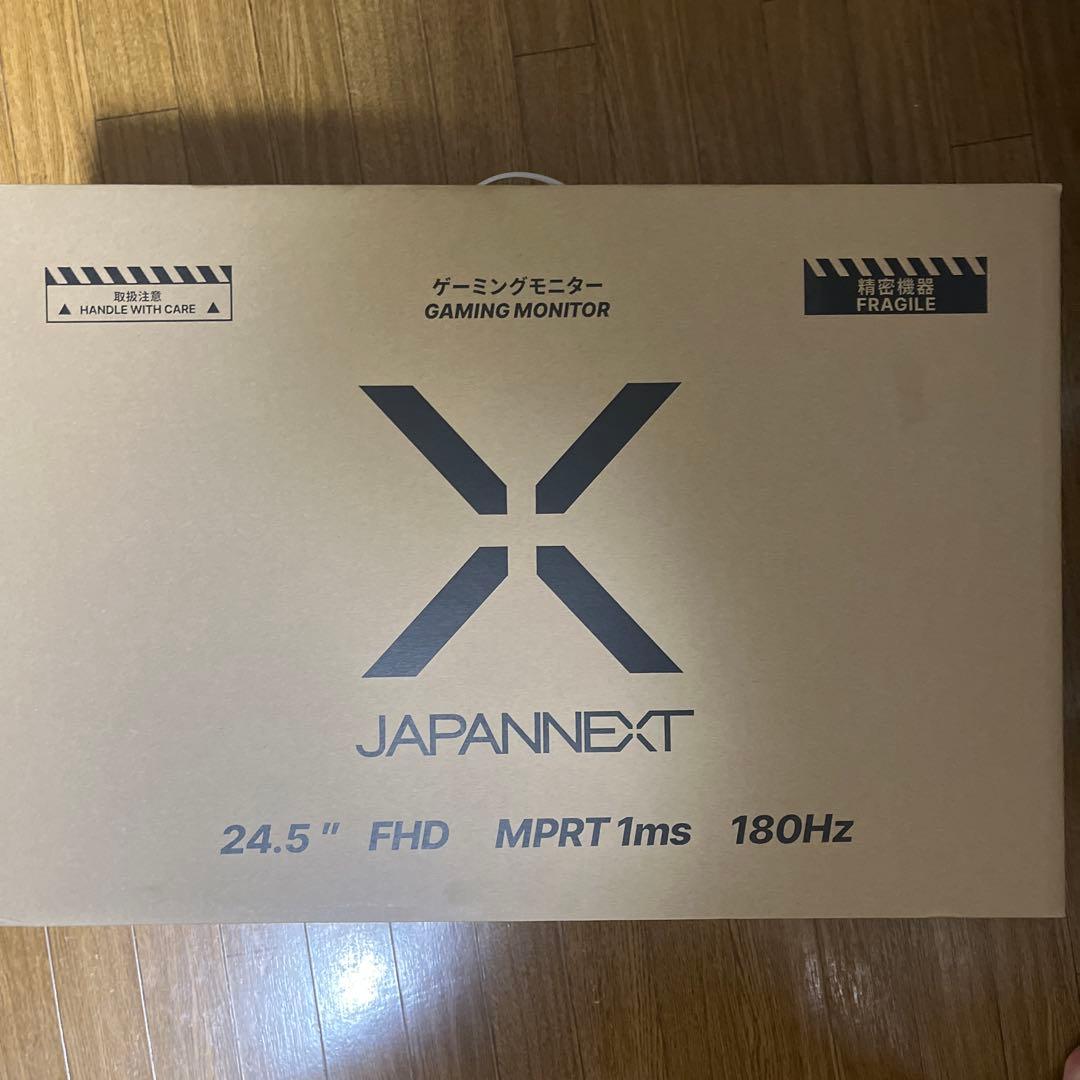 JAPANNEXT 24.5インチIPSパネル 180Hz対応ゲーミングモニター