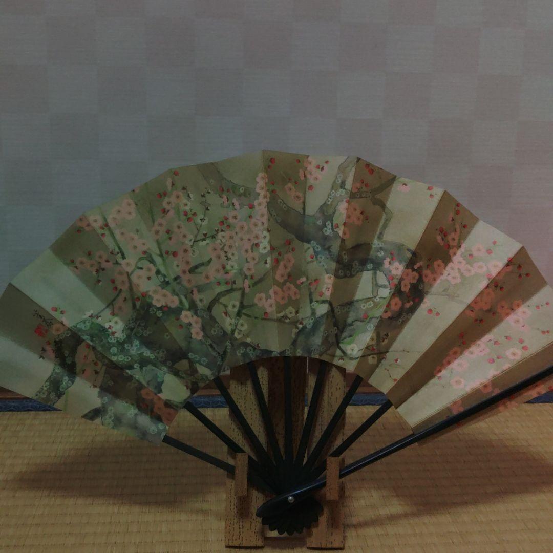飾り扇子　花暦　東笙蒼作