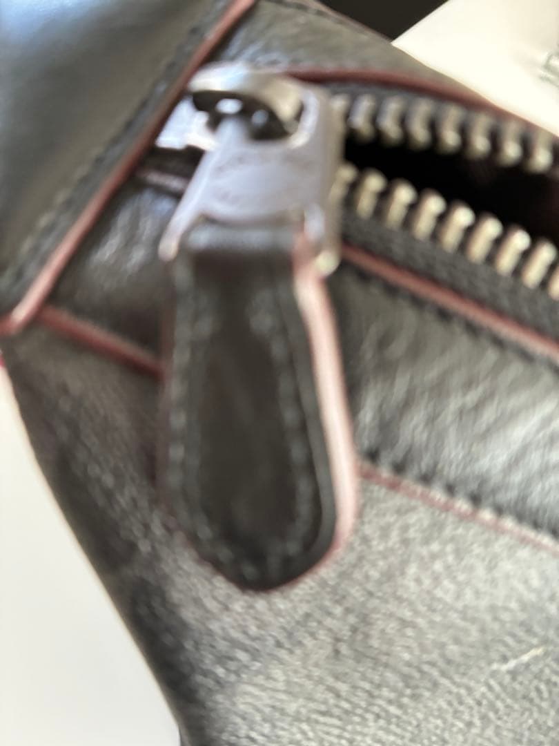 COACH ダークグレー トートバッグ