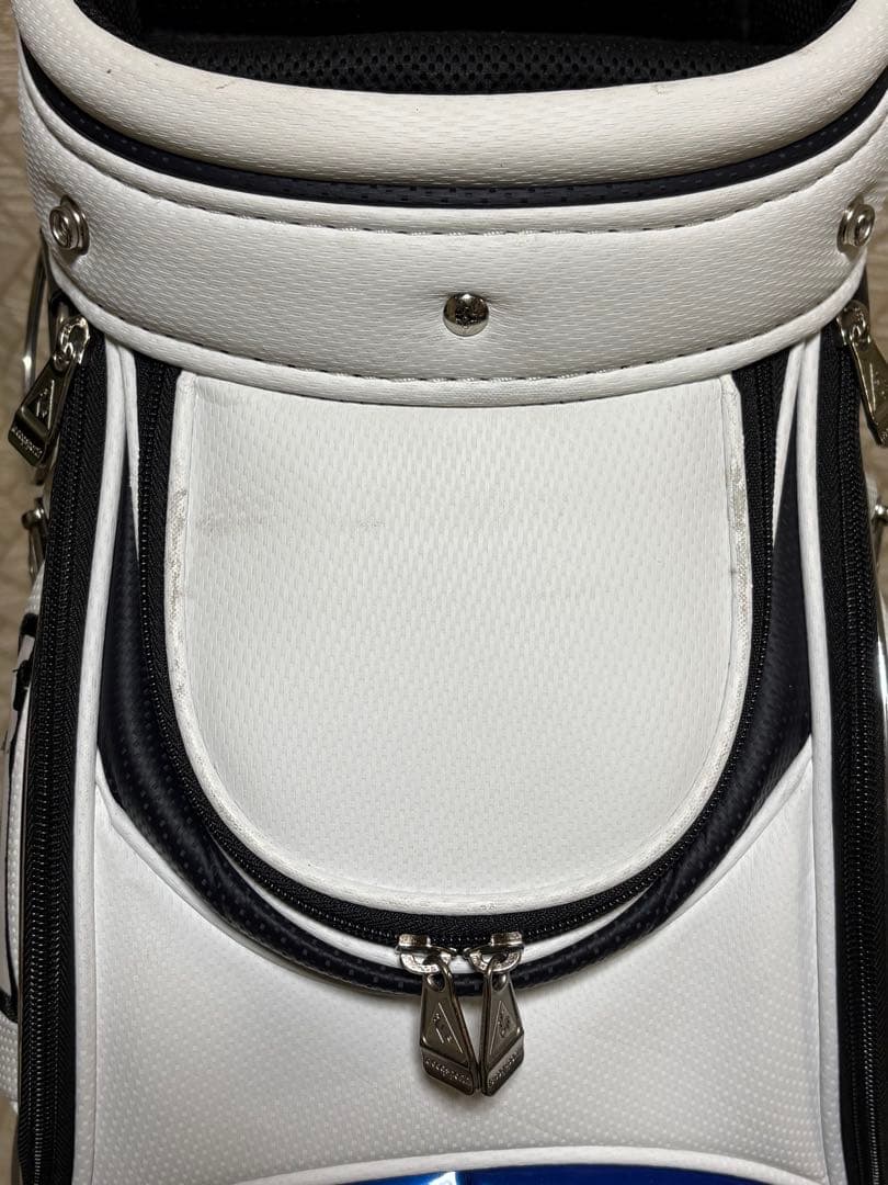 le coq sportif キャディバッグ ホワイト/ブラックおまけ付き