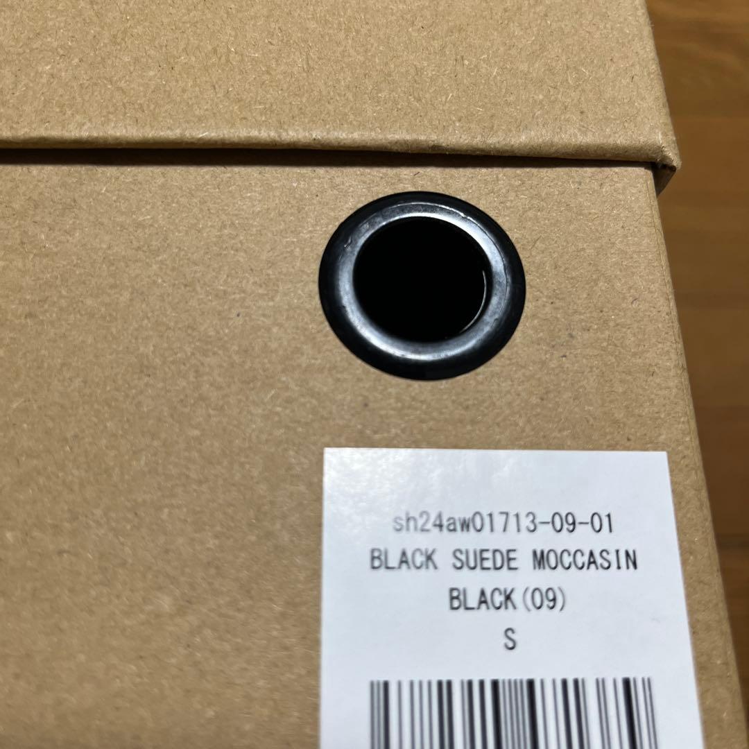 靴 BLACK SUEDE MOCCASIN