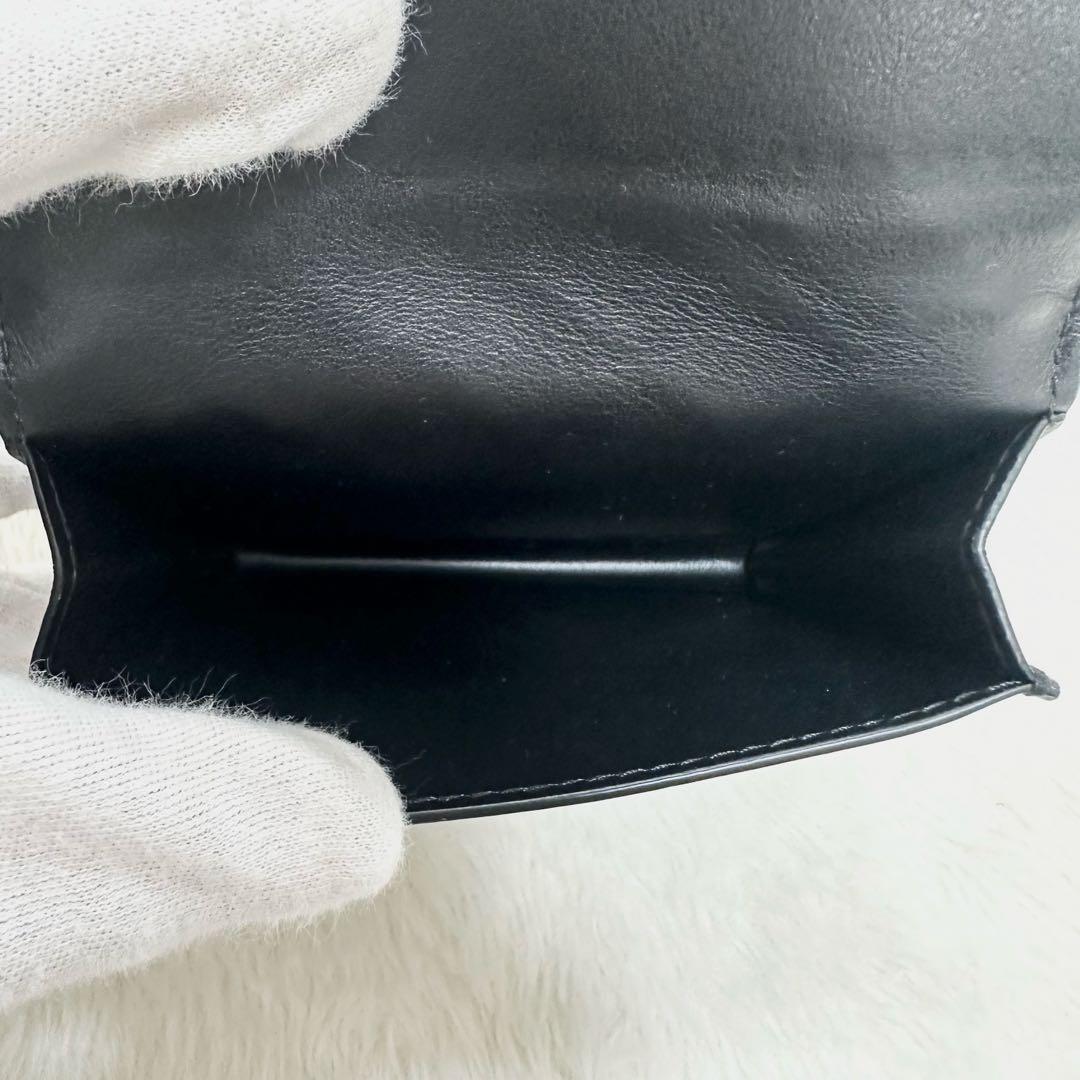 美品✨ボッテガヴェネタ イントレチャート カードケース 名刺入れ ブラック 本革