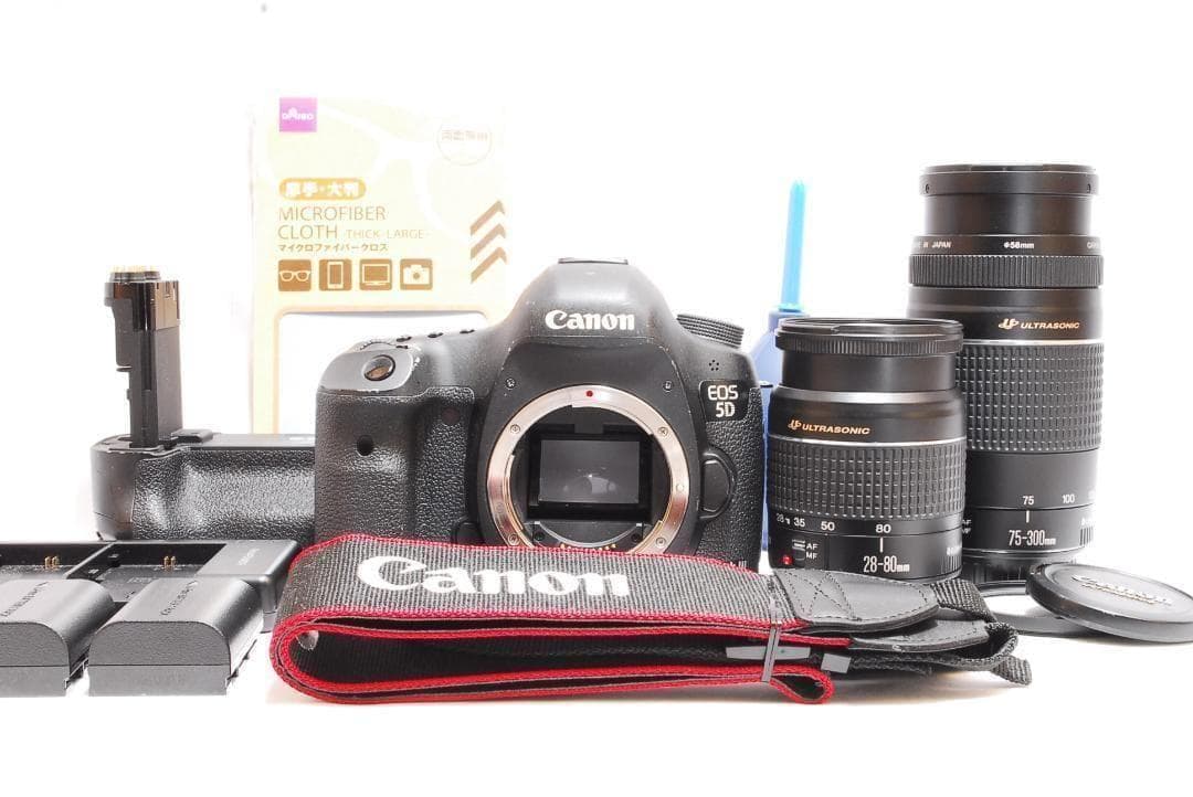 バッテリーグリップつき✨Canon EOS 5D MarkⅢ✨超望遠ダブルレンズ
