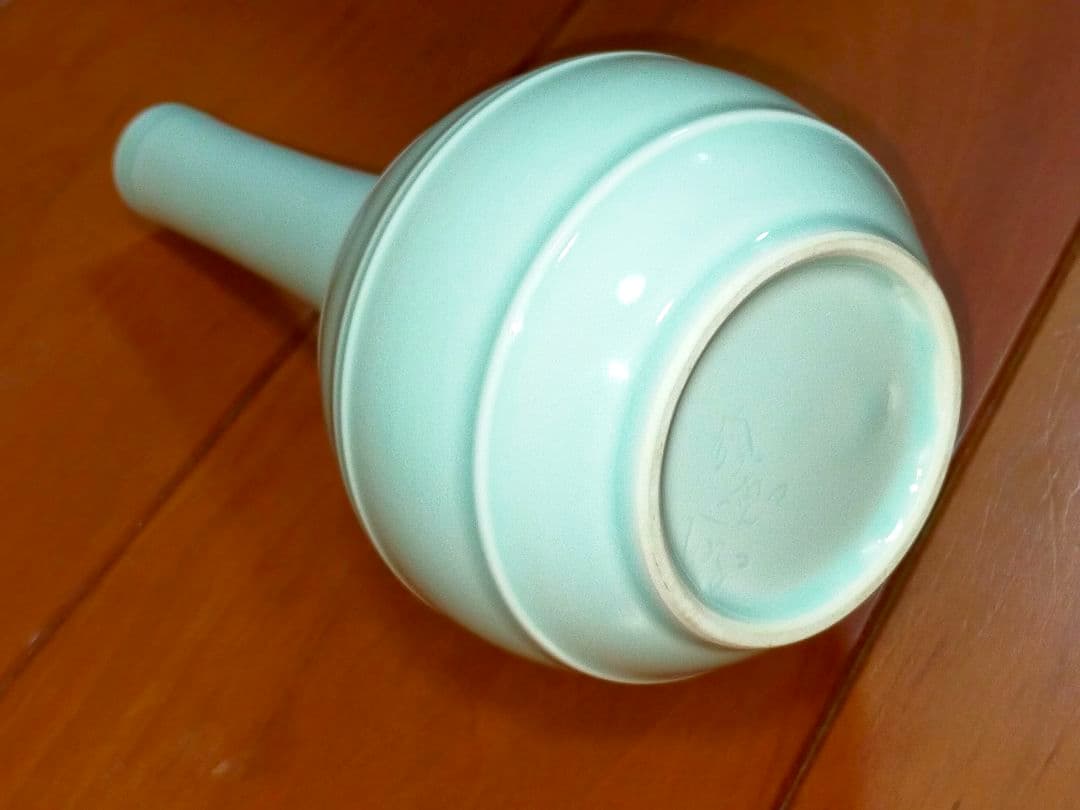 ♥倉島岱山　須恵焼　花入　共箱付き　花器　花瓶　黒田藩磁器御用窯　骨董　古玩