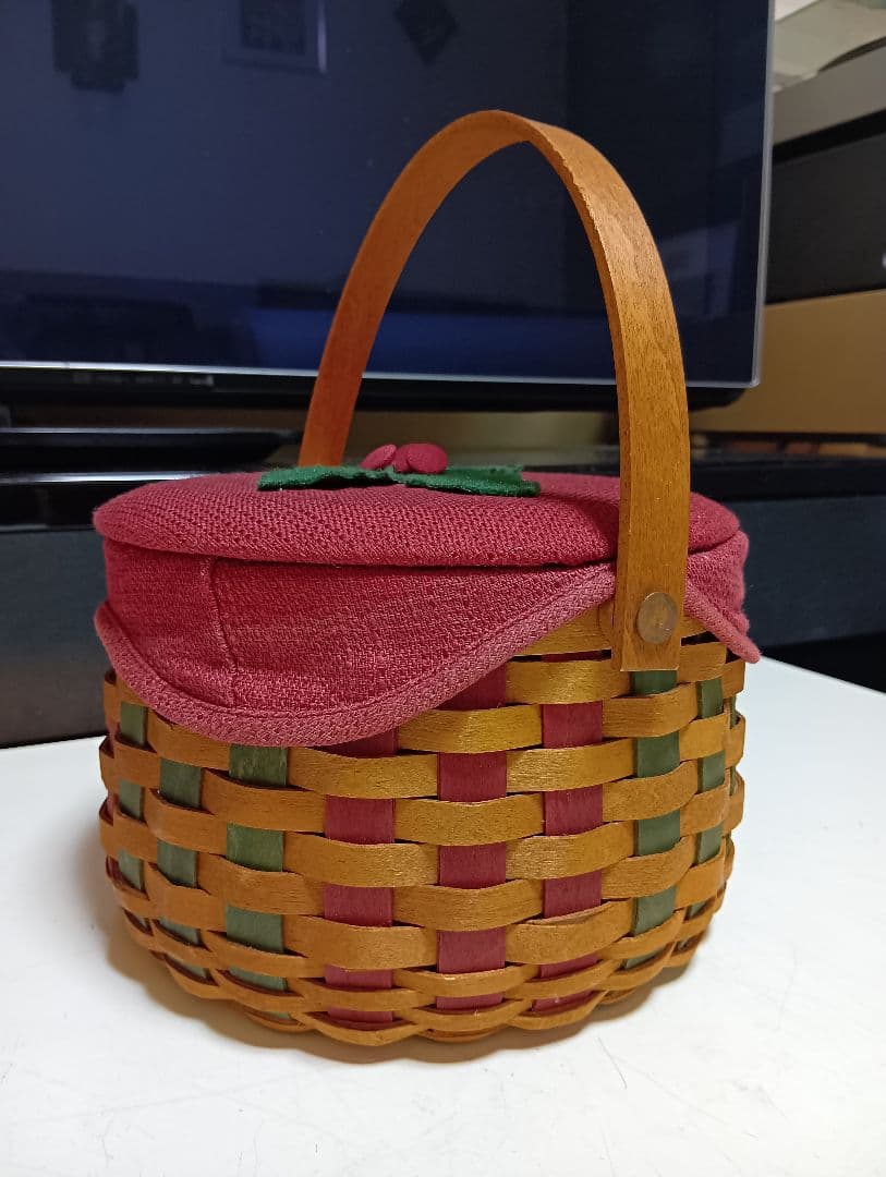 ロンガバーガーバスケット　クリスマスバスケット　アンティーク　かご