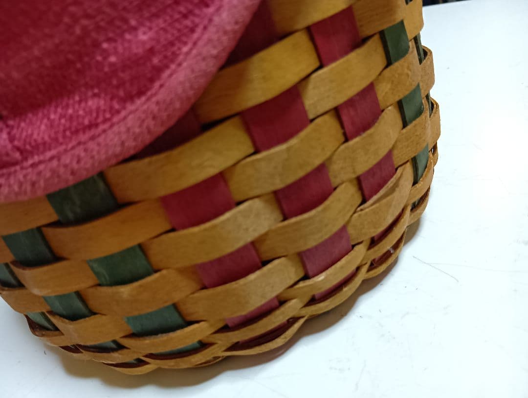 ロンガバーガーバスケット　クリスマスバスケット　アンティーク　かご