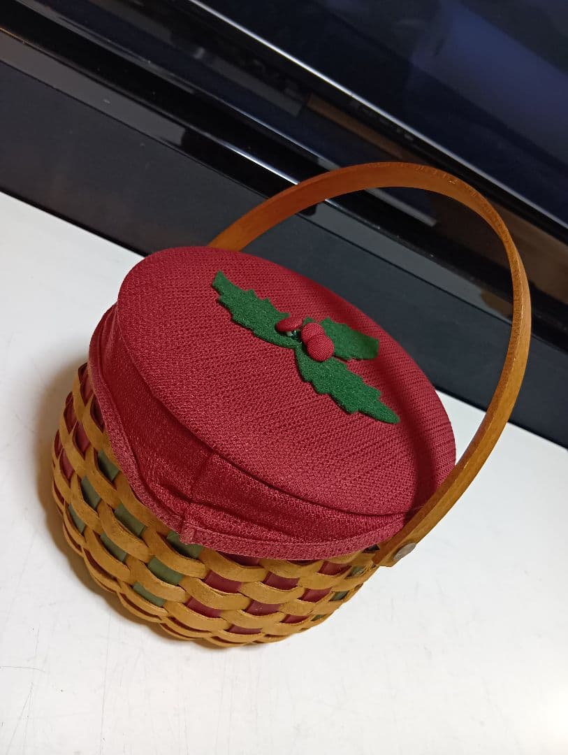 ロンガバーガーバスケット　クリスマスバスケット　アンティーク　かご