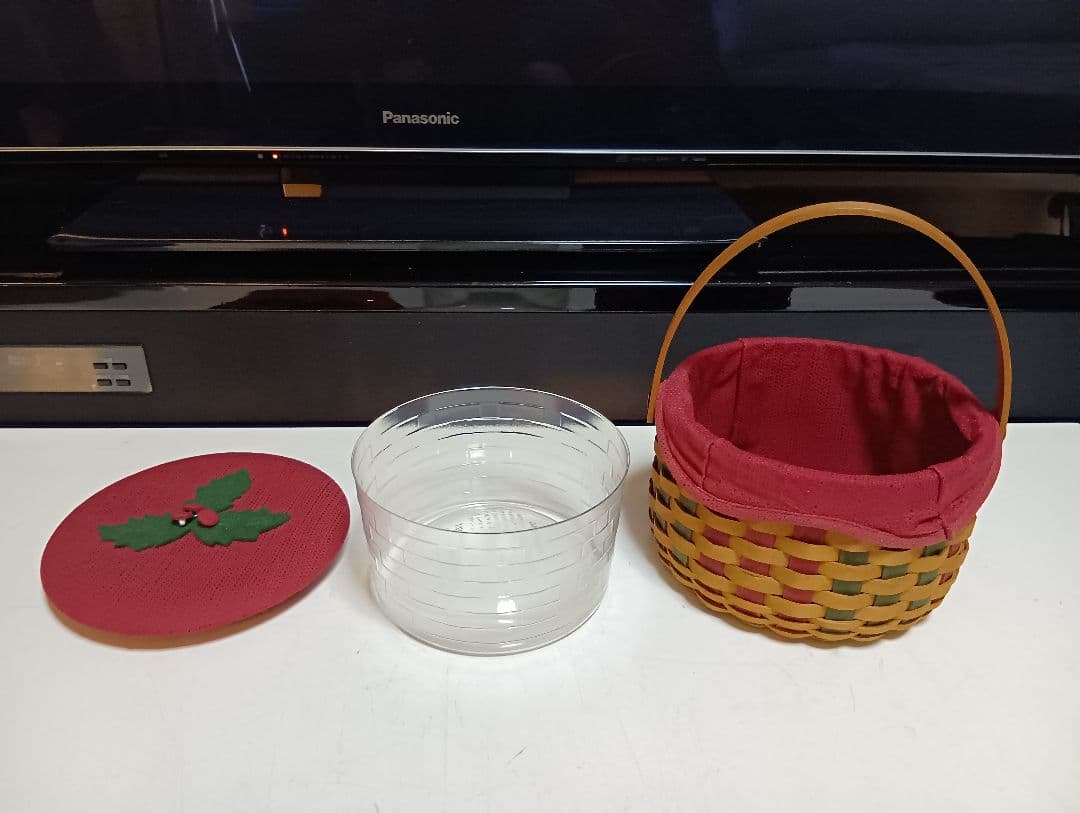 ロンガバーガーバスケット　クリスマスバスケット　アンティーク　かご