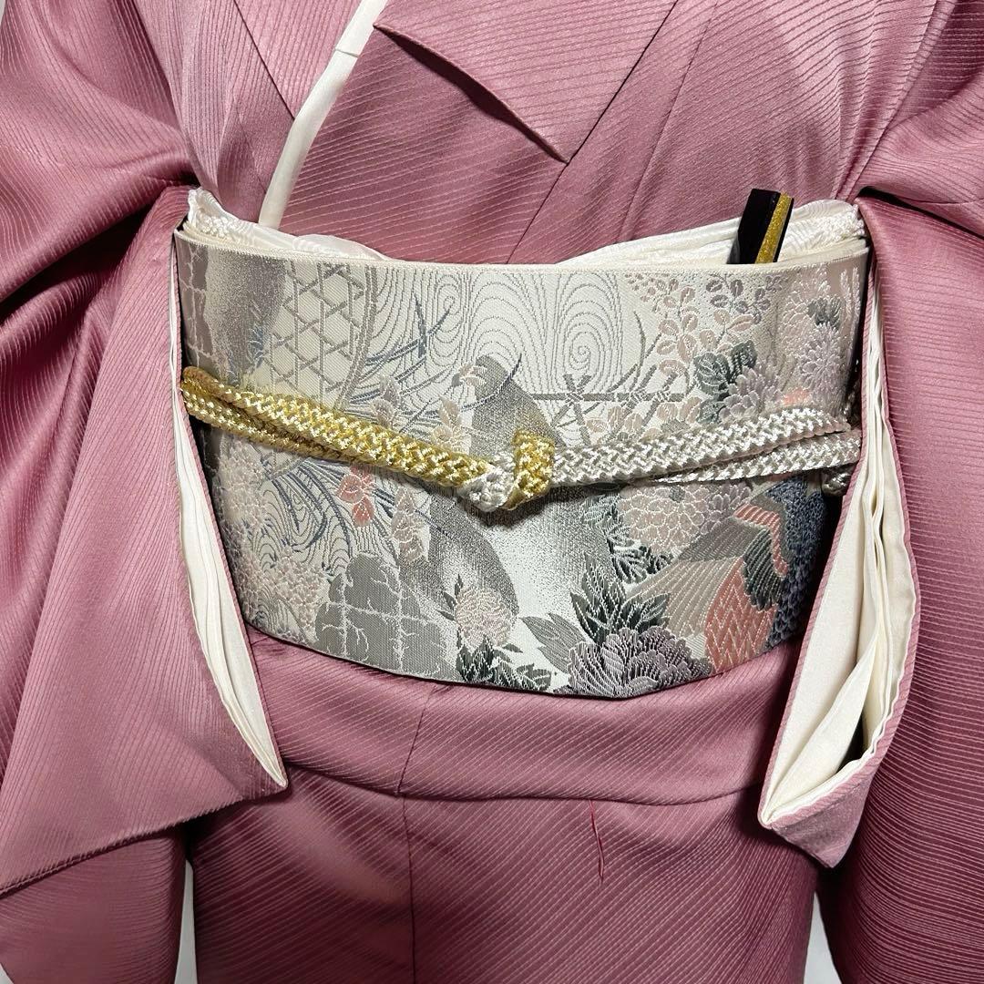 る*♡様 美品　袷　正絹　3つ紋　蘇州刺繍　駒刺繍　相良刺繍　色留袖　フルセット