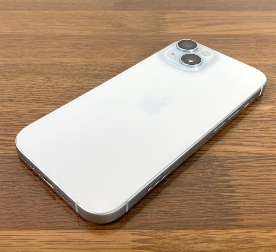 スマートフォン本体 Apple iPhone15 Blue 128GB 100%