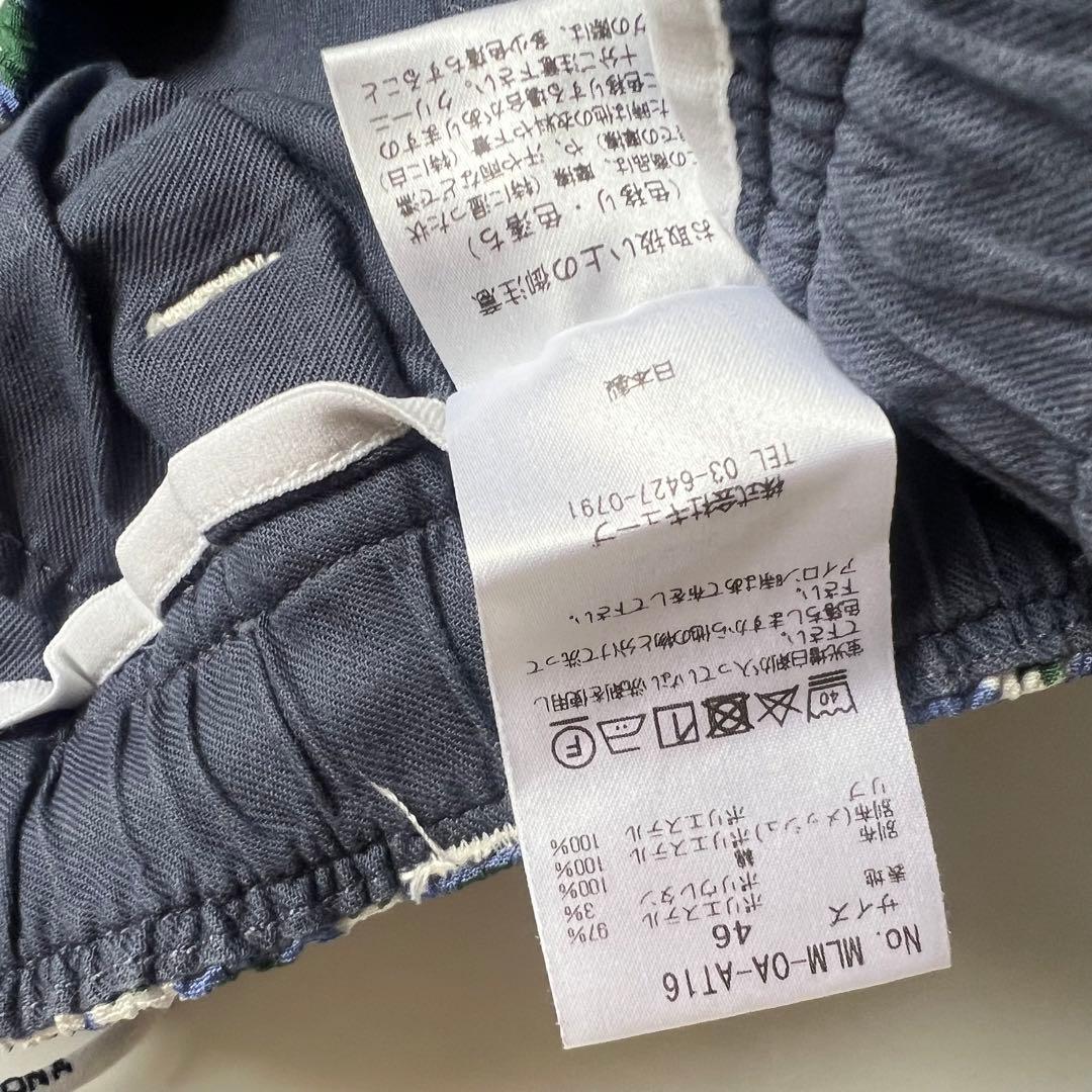 MARK&LONA マークアンドロナ　総柄　ハーフパンツ　ドクロ　46 メンズ