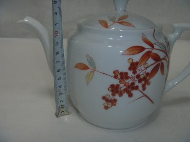 日本陶器会社　Noritake　南天　ポット　白磁南天　ヴィンテージ　昭和レトロ