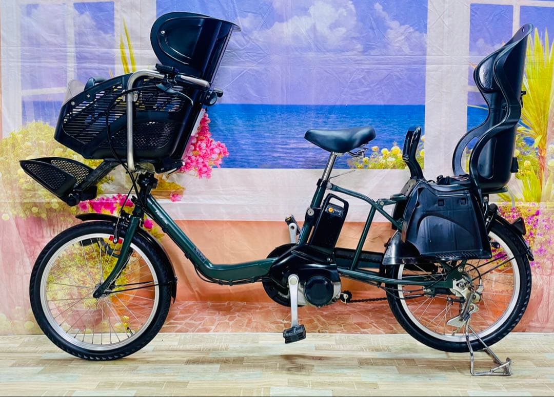 パナソニックギュット⭐️12AH！子供乗せ電動アシスト自転車Y3406