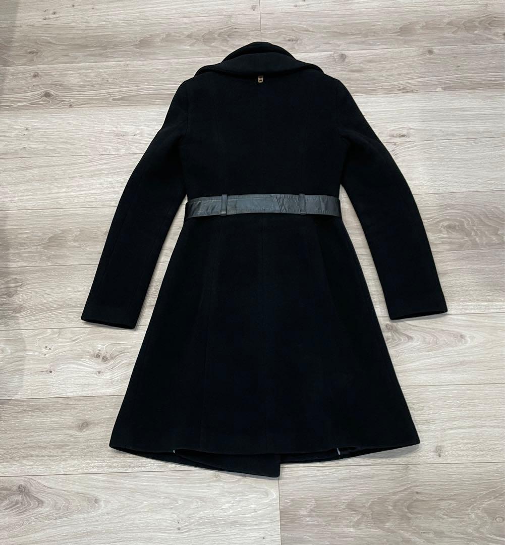 Mackageマッカージュブラック カシミア混ウールコート(xs)ベルト付