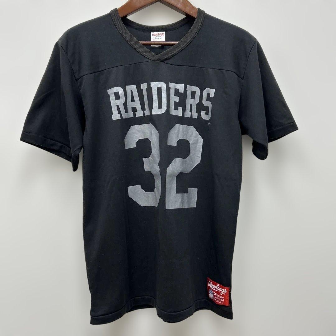 80年代USA製ロサンゼルスレイダース ヴィンテージユニホームTシャツ L
