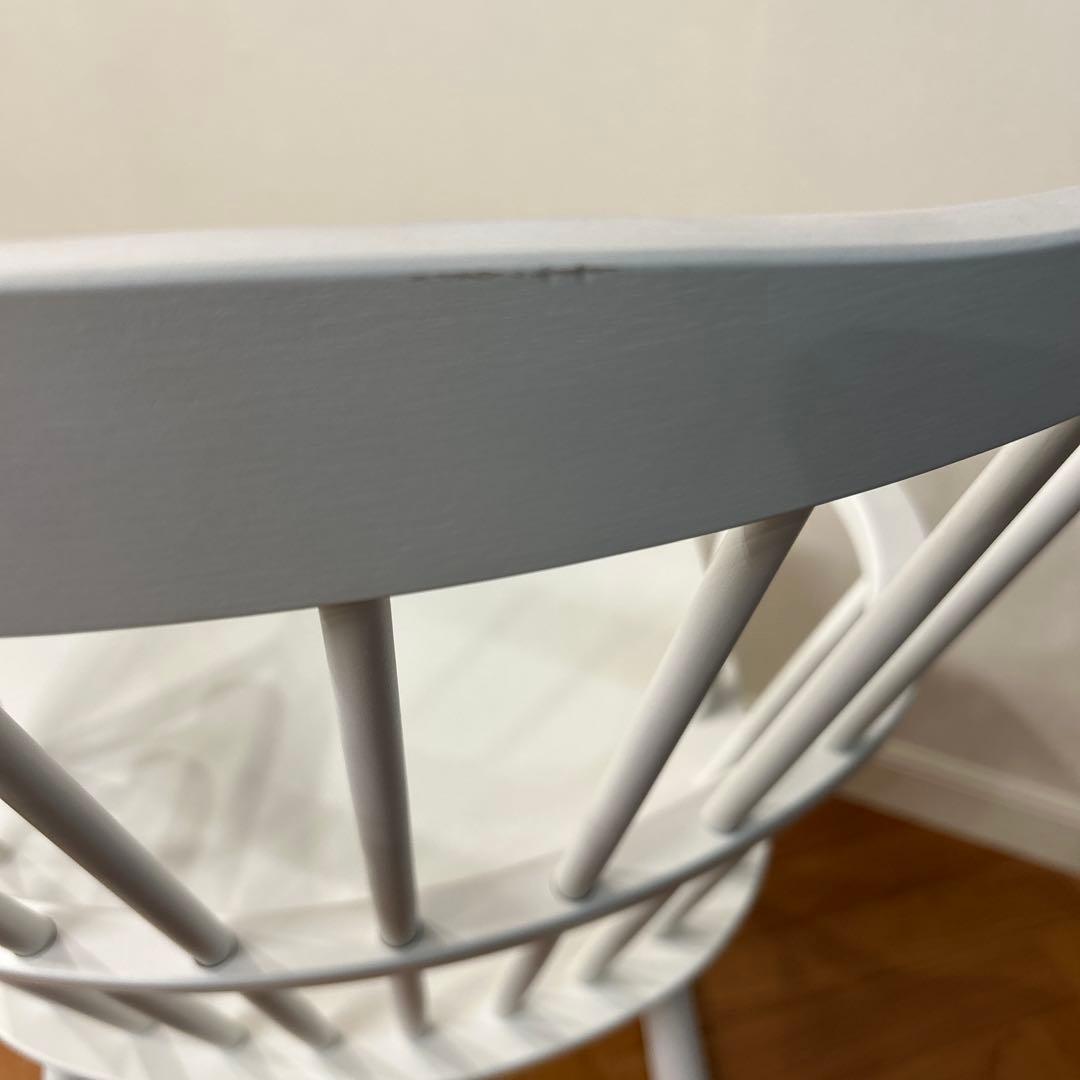 FDBモブラー デンマークデザイン J52G ロッキングチェア ホワイト ⓶