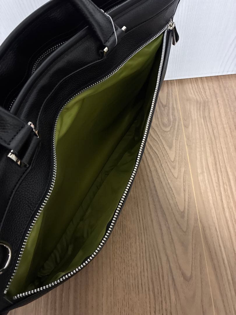 豊岡鞄 牛革　2way ビジネスバッグ A4 トートバッグ 黒色