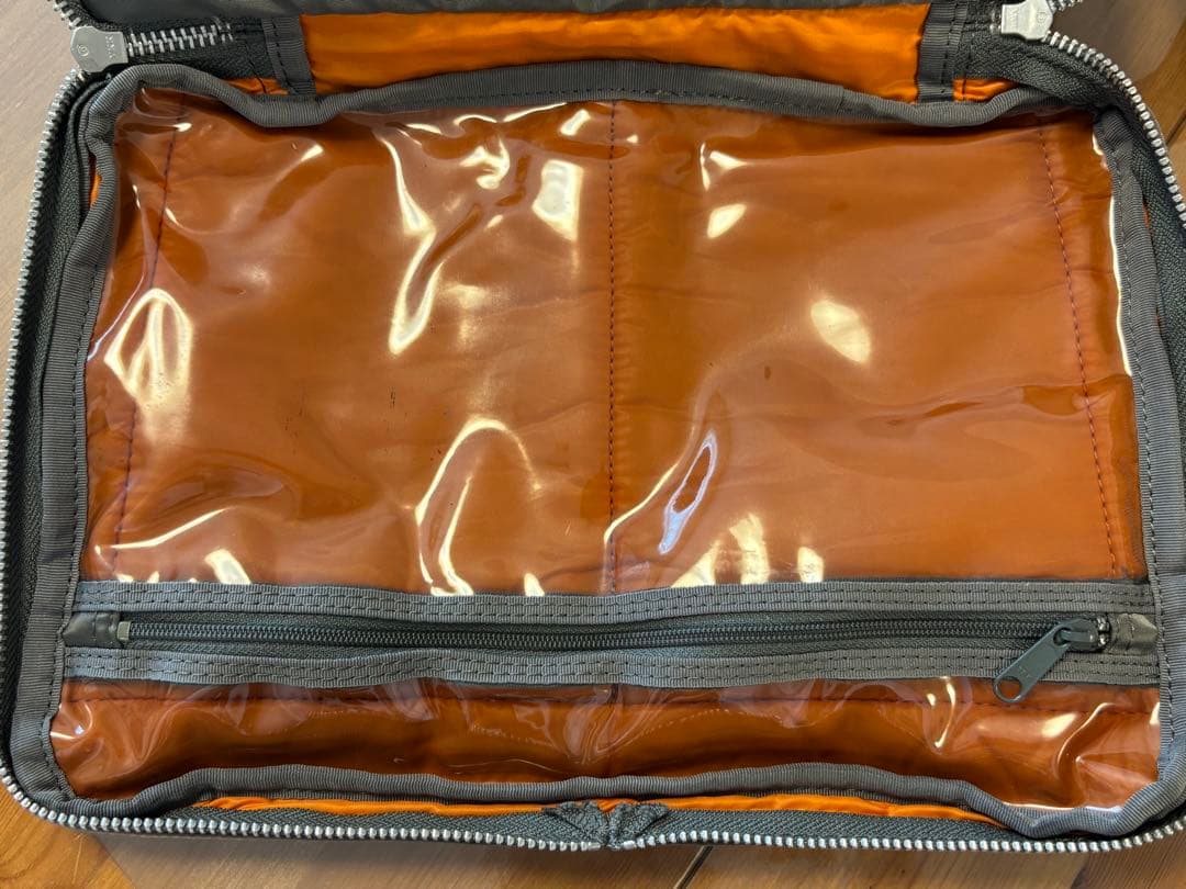 希少 PORTER タンカー ショルダーバッグシルバーグレー 2層式 廃盤品