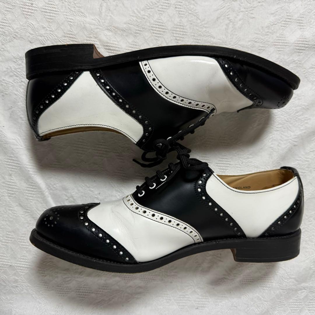 ジョージコックス　サドルブローグオックスフォード　UK9　28cm