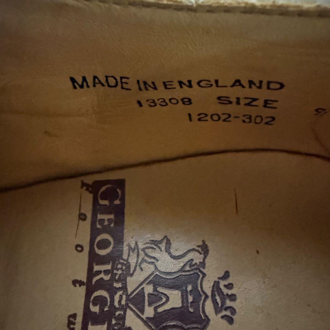 ジョージコックス　サドルブローグオックスフォード　UK9　28cm
