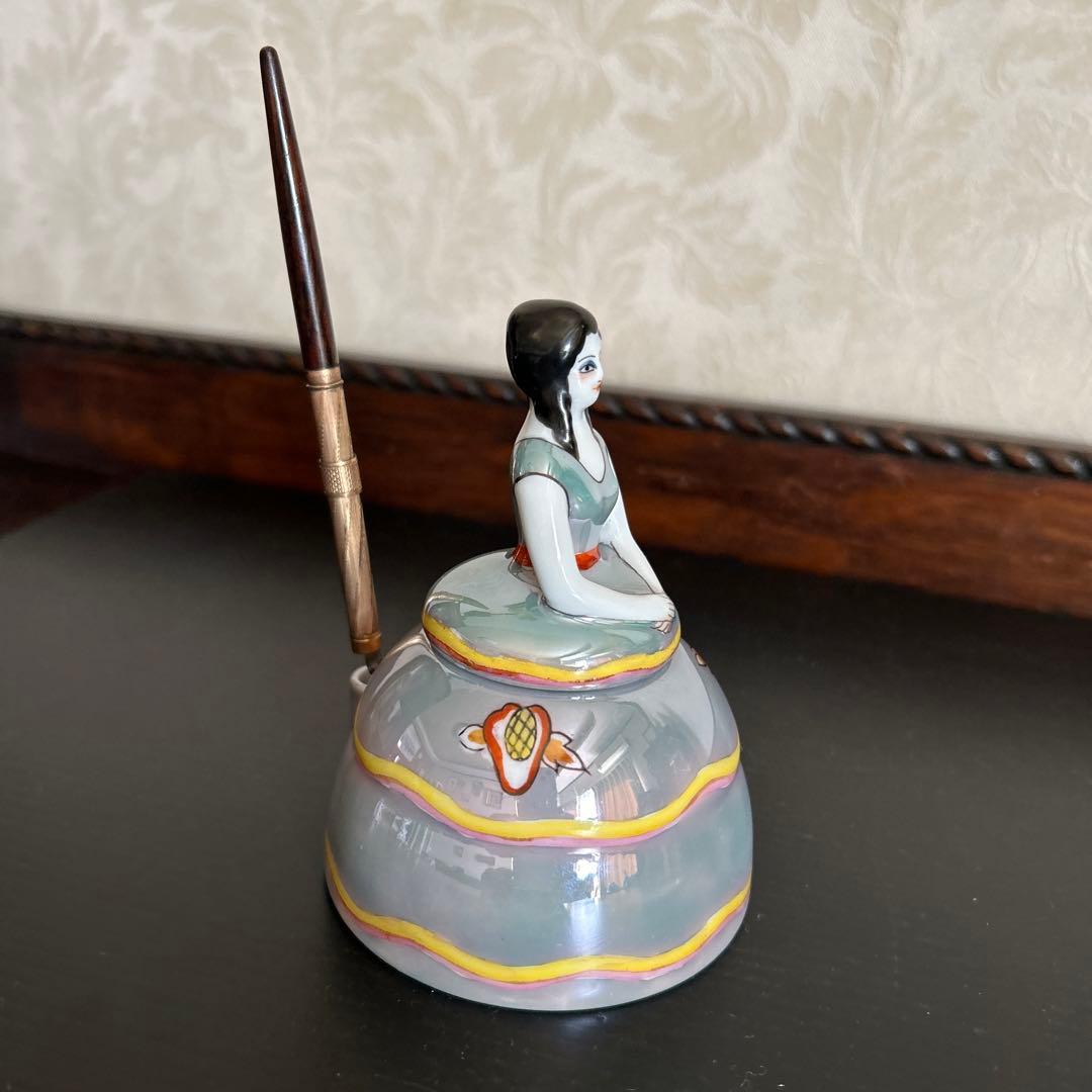 オールドノリタケ　ラスター彩 デコレディ　インク瓶