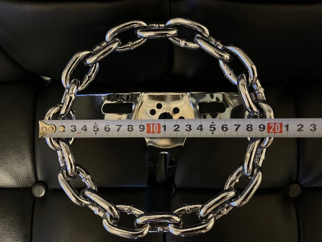 チェーンステアリング 8インチ アダプター付き ローライダー 当時物