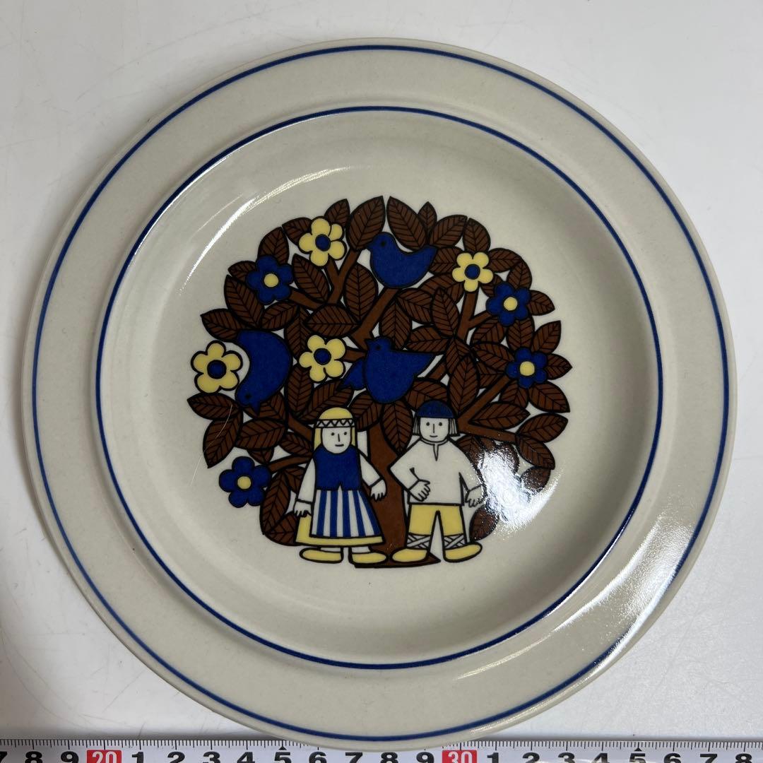 アラビア　カレワラ　プレートB タニチ　口径20㎝　東里8-0116☆2F