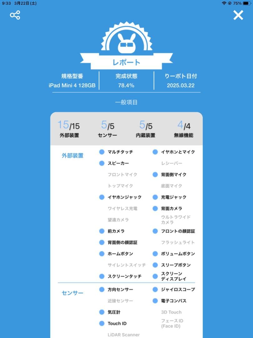 【SIMロック解除済】iPad mini4 Wi-Fi+セルラー 128GB