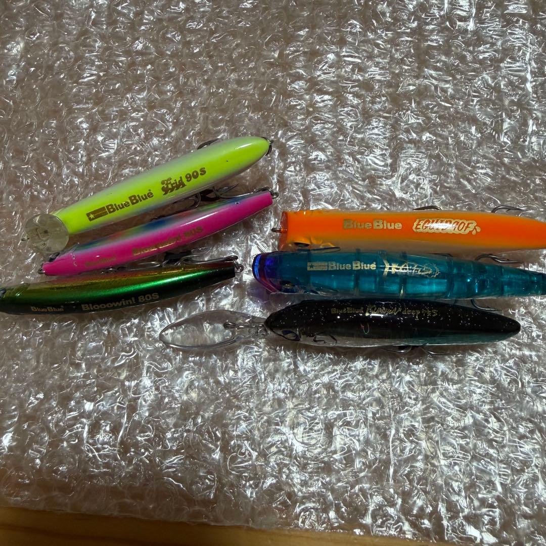 送料無料　未使用品　ブルーブルー　blue blue シーバスルアー　6個セット