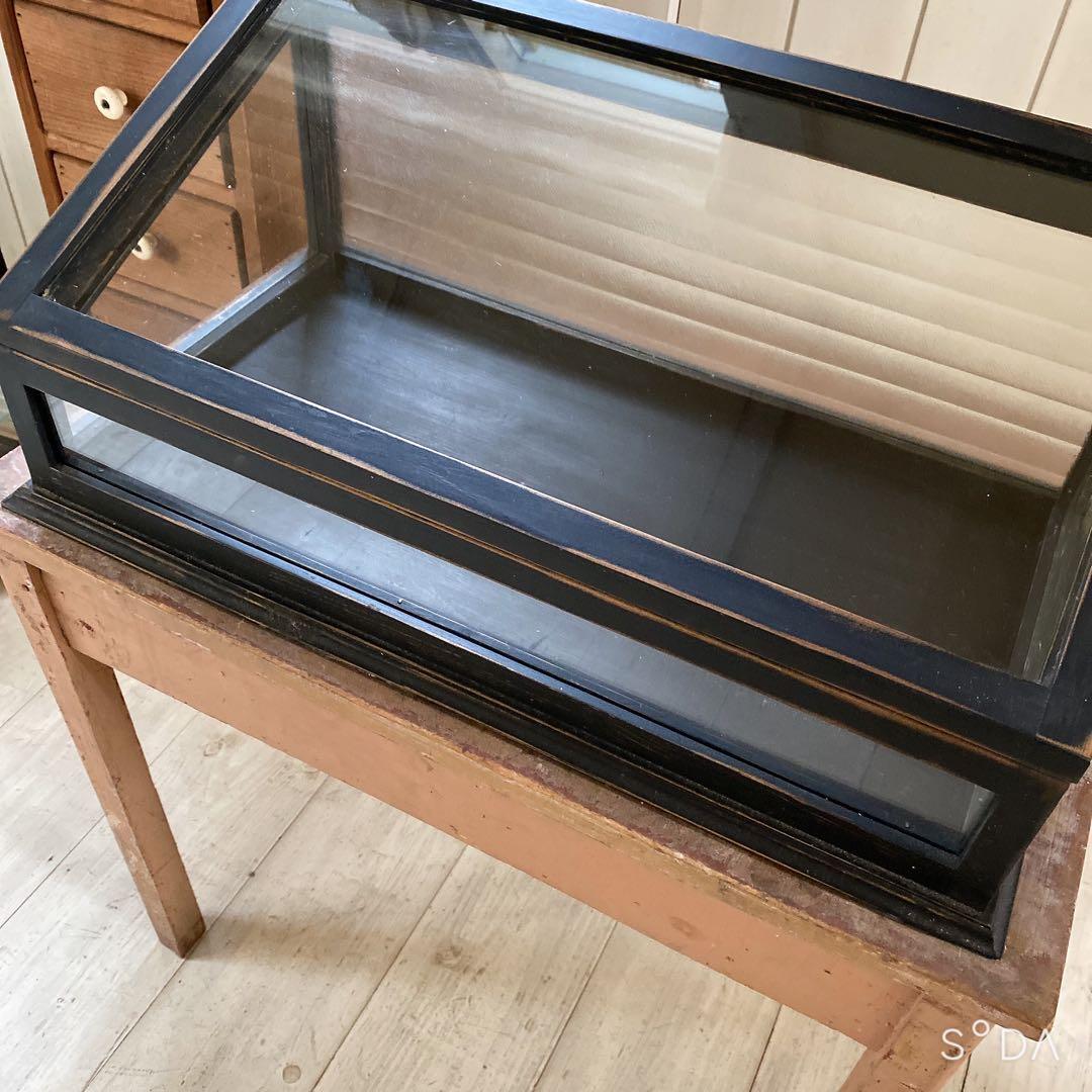 フランスアンティークガラスケース　アクセサリーケース　ディスプレイケース