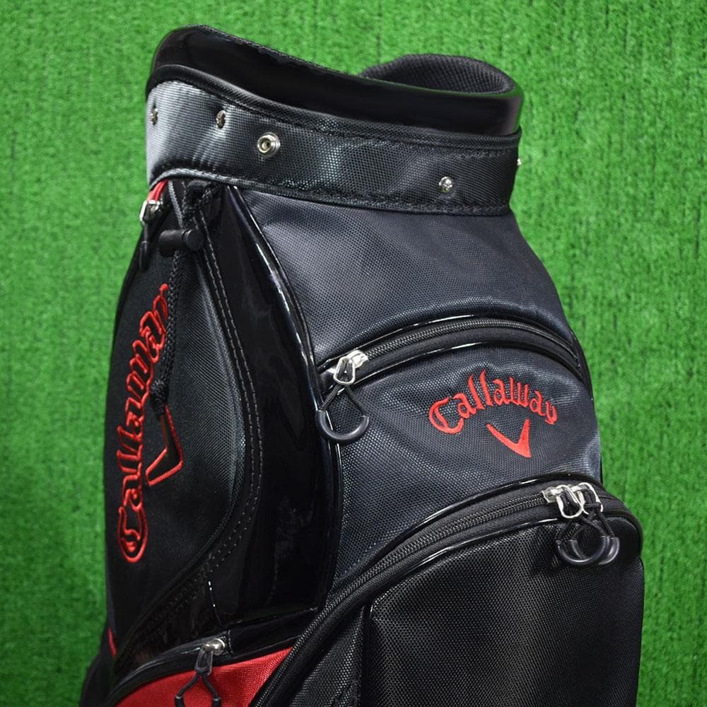 Callaway/キャロウェイ ゴルフ キャディバッグ９型【黒×赤】美品！