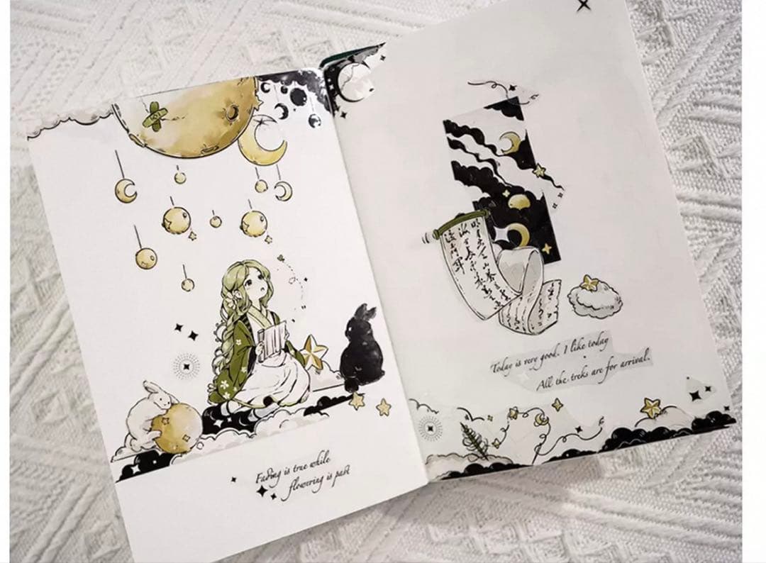 风见幸山《修月人》海外マスキングテープ　マステ 【2246】