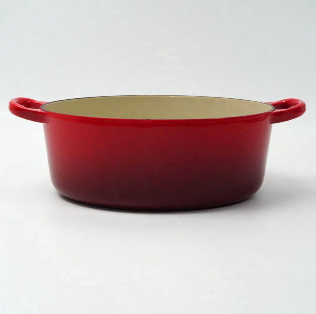 【美品】LE CREUSET　ココット オーバル チェリーレッド　25cm