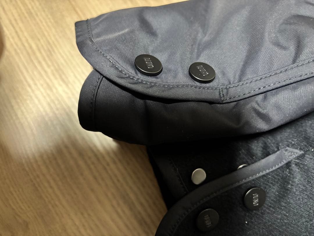 定価99000円　DUNO PALM ウールナイロン フーデッドダウンジャケット