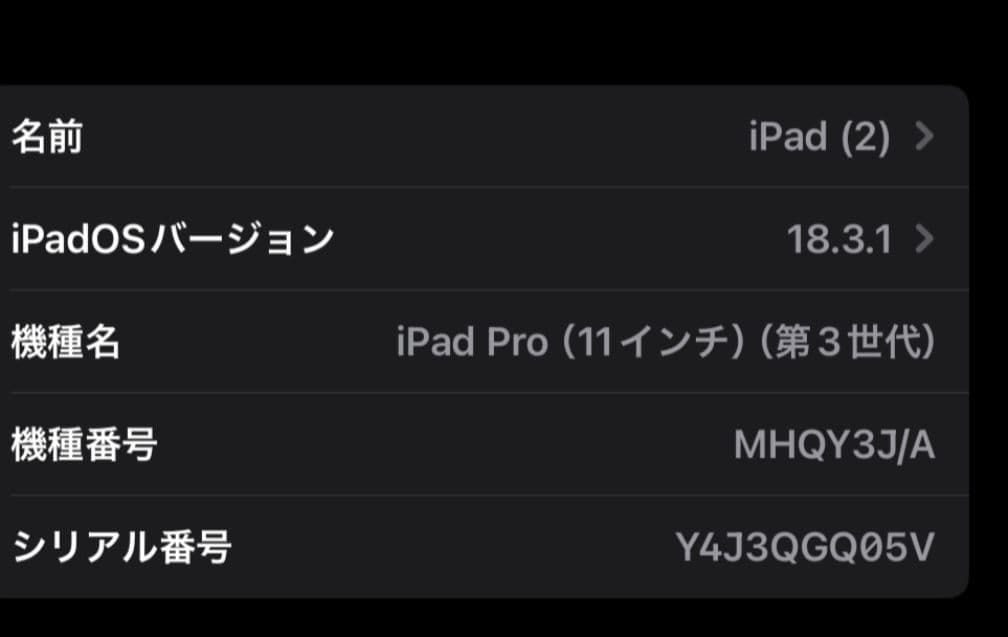 M*g様 Apple iPad pro 11inch 第3世代　美品　本体のみ