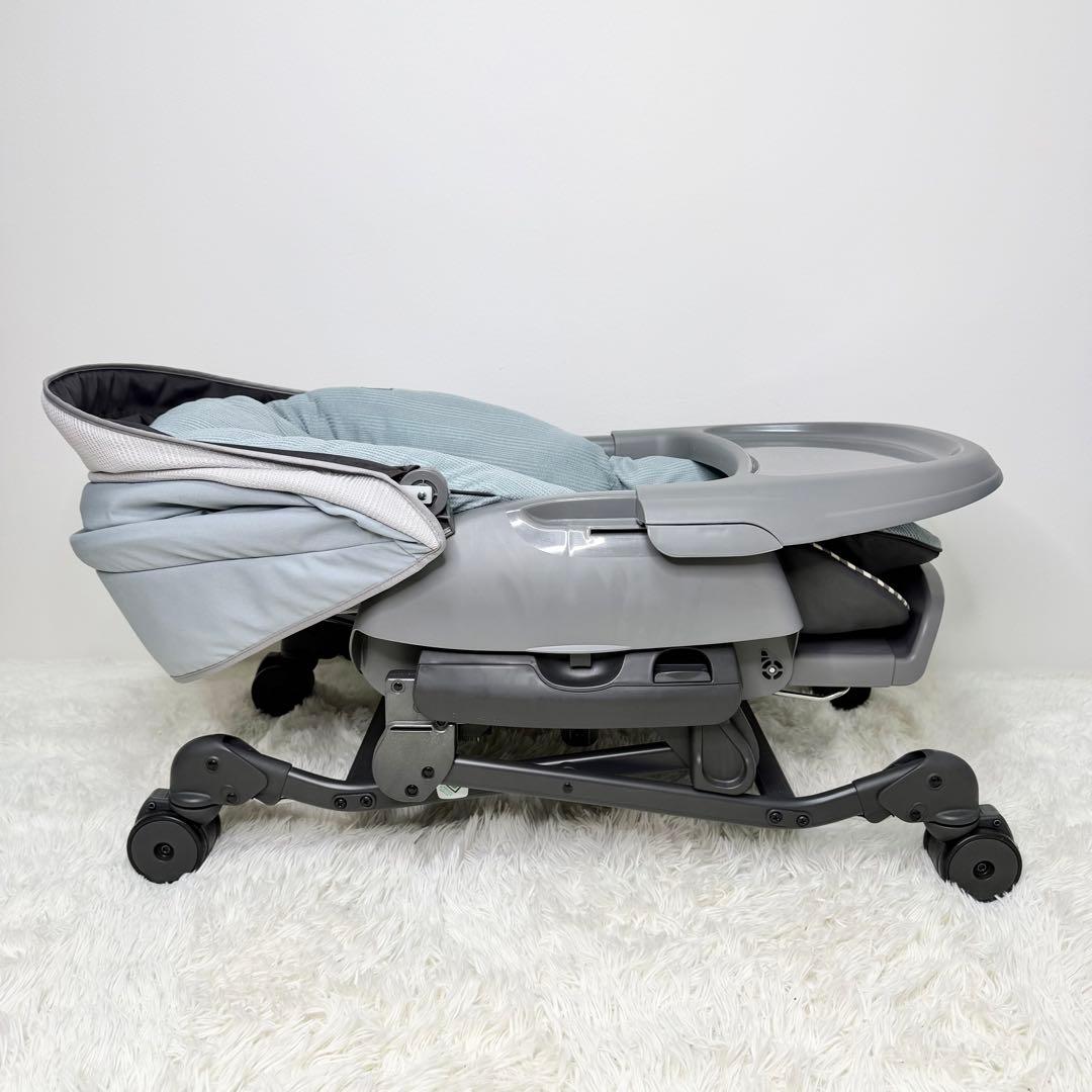 美品 Combi ネムリラ +L ハイローチェア 手動 おやすみドーム